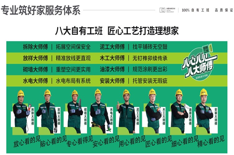 恒彩家装八大工班 恒彩家装八大工班